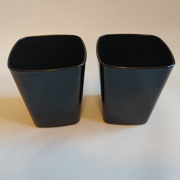 Disaronno On The Rocks Glasses (Set of Two) Square Base Black/White - Picture 4 of 6
